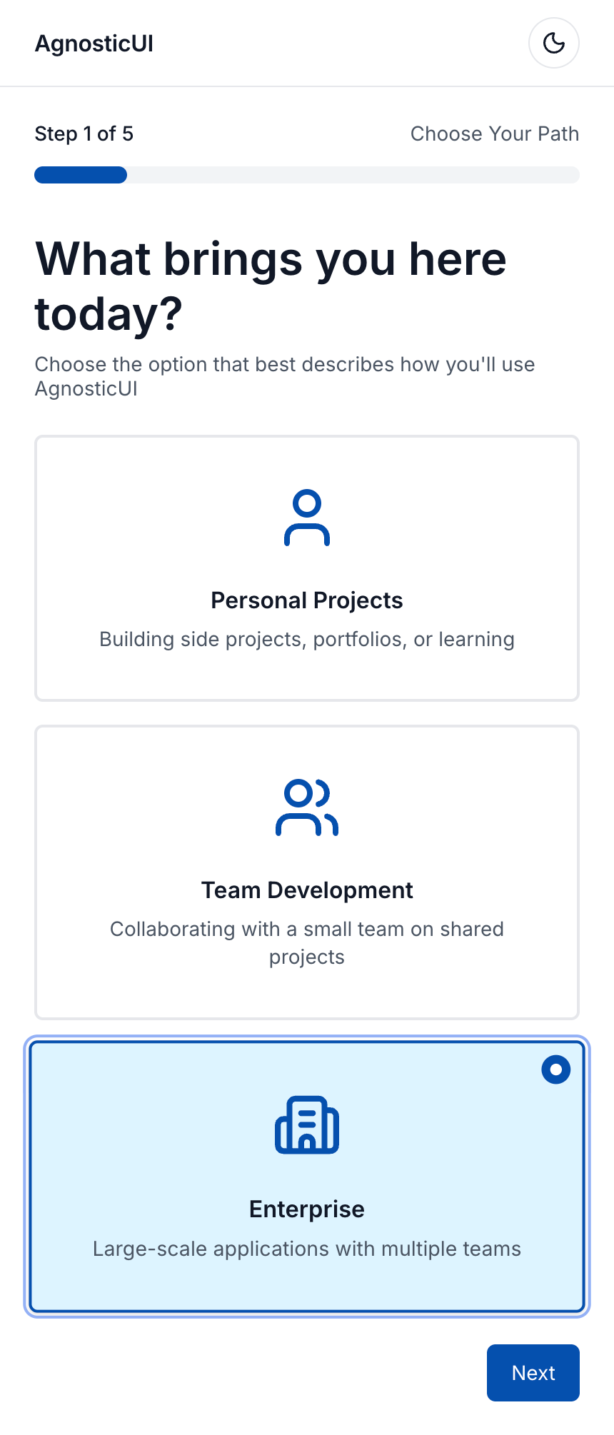 Mobile - Choose your path